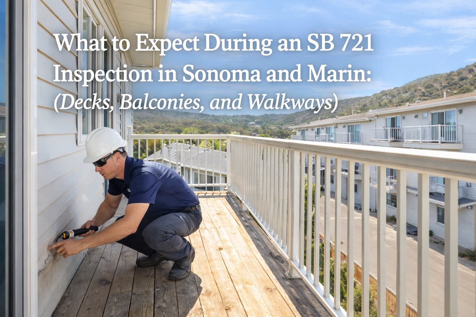 What to Expect During an SB 721 Inspection in Sonoma and Marin (Decks, Balconies, and Walkways)